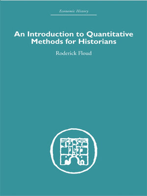 cover image of An Introduction to Quantitative Methods for Historians